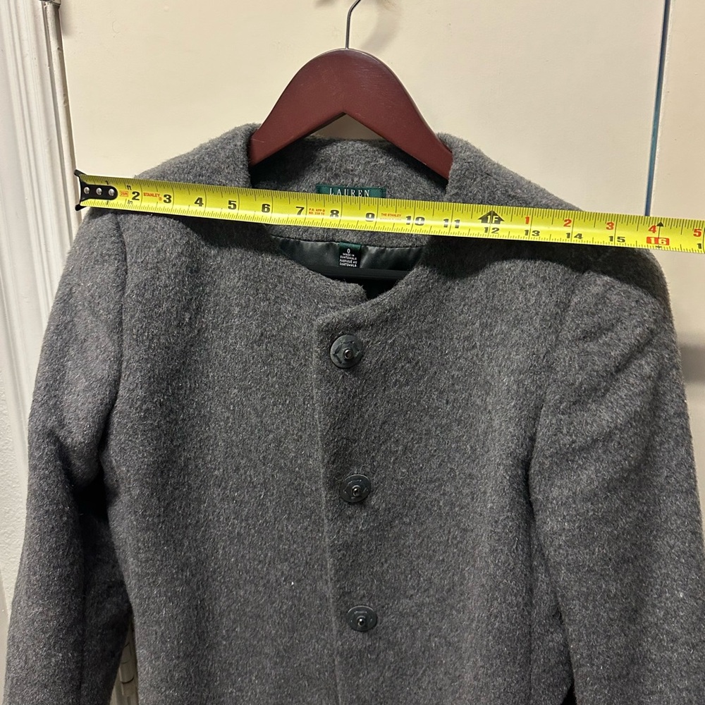 Ralph Lauren Charcoal Wool Coat - Picture 6 of 7